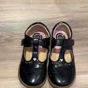 Livie & Luca Glossy Black Heart Dress Shoes